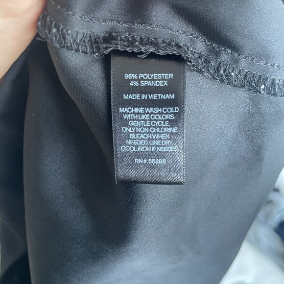 Express Satin Cross Front Gramercy Top in Black - XS - Picture 7 of 7